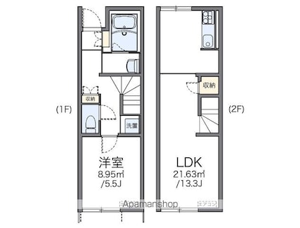 レオネクストプルーニャ[1LDK/46.94m2]の間取図
