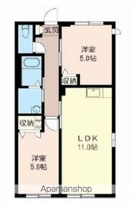 Ｇｒａｃｅ大泉[2LDK/52.8m2]の間取図