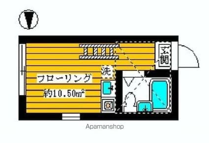 ライフピアマノワール[1R/10.5m2]の間取図