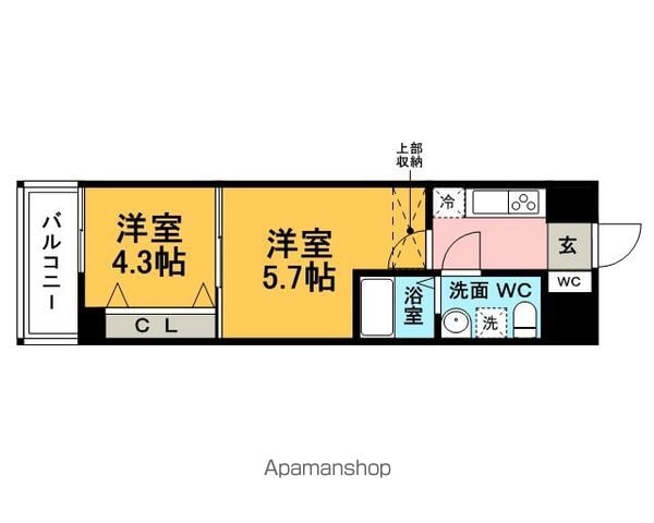 No.86 CROSS GATE TOWER(クロスゲートタワーの間取り写真