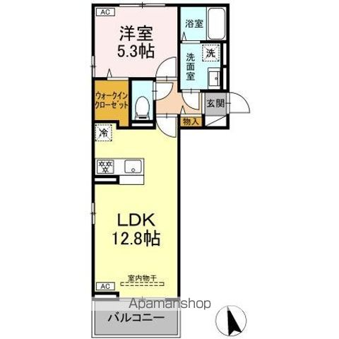 D ROOM清水新居Iの間取り写真