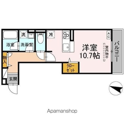 西町ＳＵＺＵＫＡＺＥ[1R/31.47m2]の間取図