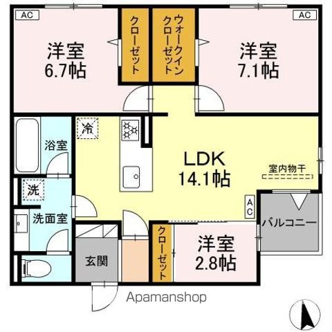 ASSETーCOURT富士見台の間取り写真