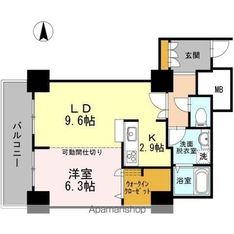 品川シーサイドビュータワー Iの間取り写真