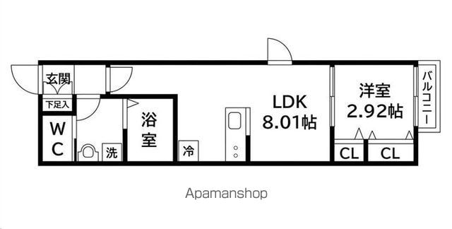 東北本線 東仙台駅 徒歩5分 2階建 新築の間取り写真