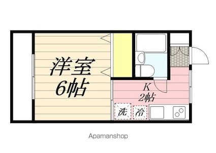 コーポラス　紀里[1K/19.8m2]の間取図