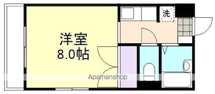 ＪＯＹ連島[1K/22.78m2]の間取図