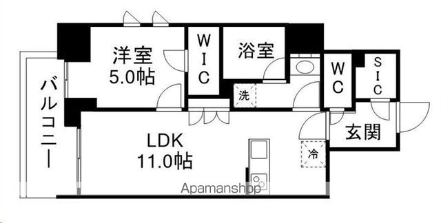 シーズンフラッツ青葉通一番町の間取り写真