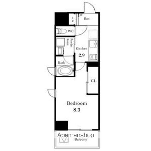 ＦＥＬＩＣＥ（フェリーチェ）[1K/29.81m2]の間取図