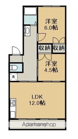 マンションアリス Aの間取り写真