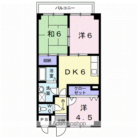 和歌山市太田のマンションの間取り