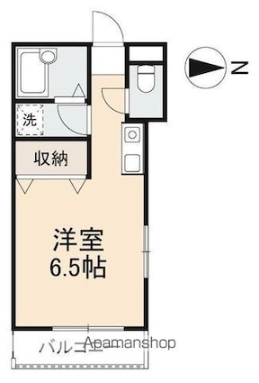 コーポアイビーエム[1R/21.11m2]の間取図