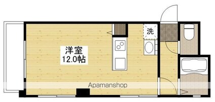 広島県広島市中区光南２丁目[1R/27.06m2]の間取図