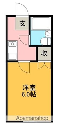 サンシャインプラザ[1K/18.21m2]の間取図