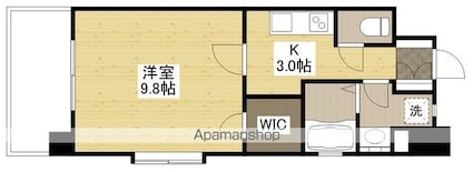 ロアール天満[1K/31.87m2]の間取図