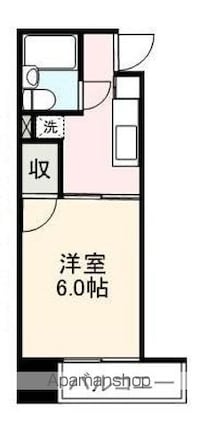 コバヤシハイツ[1K/19.41m2]の間取図