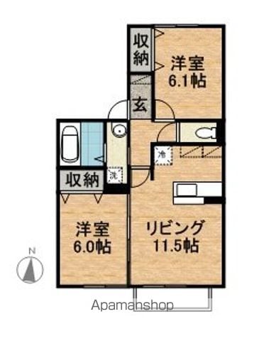 プロニティ朝日の間取り写真
