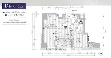 メインステージ浅草国際通り[1LDK/40.95m2]の間取図