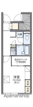 レオパレスルルド[1K/23.61m2]の間取図