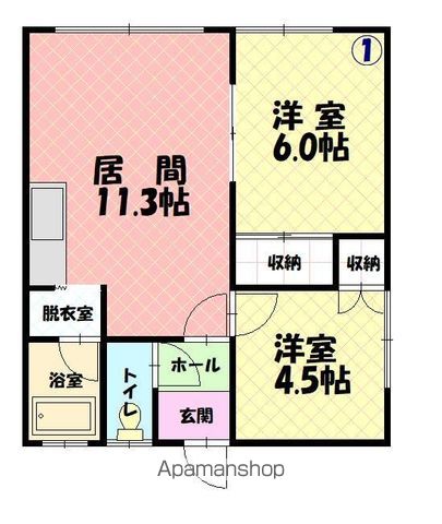 富マンションの間取り写真