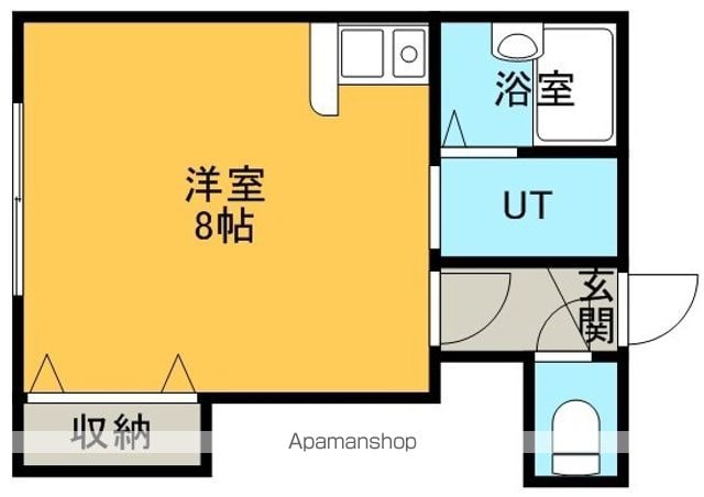 アパルトマン中の島の間取り写真