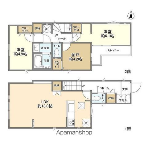 【ＫＯＬＥＴ滝不動２１の間取り】