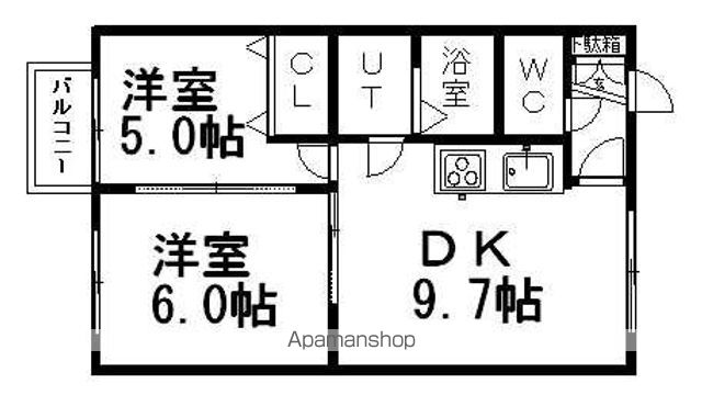 HIGH RENT EASTの間取り写真