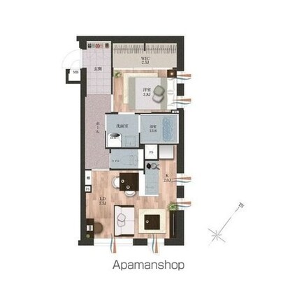デュオメゾン渋谷松濤[1LDK/40.26m2]のその他内装