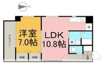 コンフォリア墨田立花[1K/26.39m2]の配置図