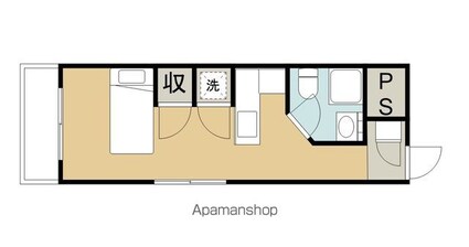ラ・パルフェ・ド・アンティエール[1R/20.3m2]の間取図