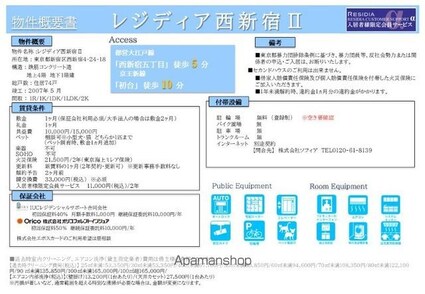 レジディア西新宿Ⅱ[1LDK/55.38m2]のその他内装1