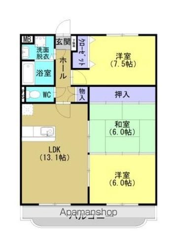 大野団地の間取り写真