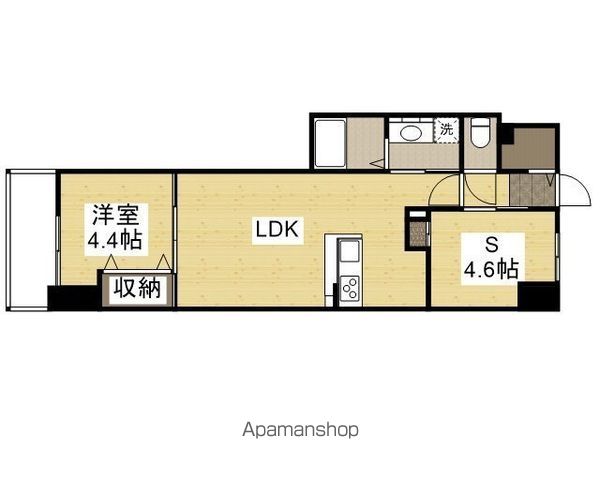 S−RESIDENCE富士見町AGLITTERの間取り写真