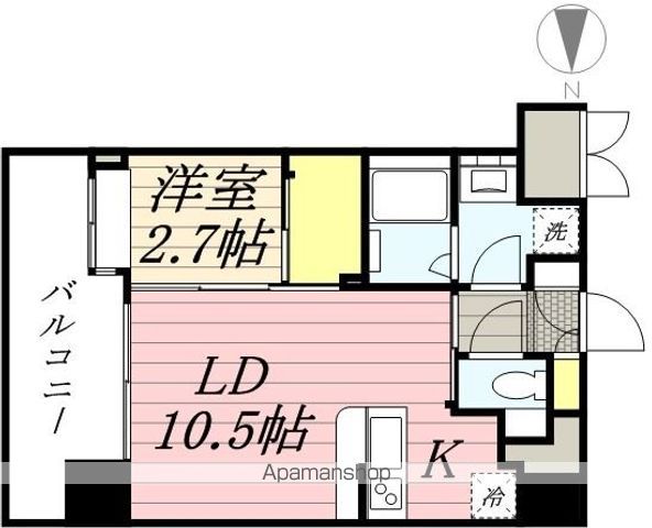 【ネストピア唐人町駅前の間取り】