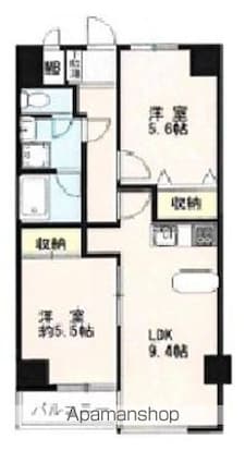 ヴィレッジ青梅[2DK/51.97m2]の間取図