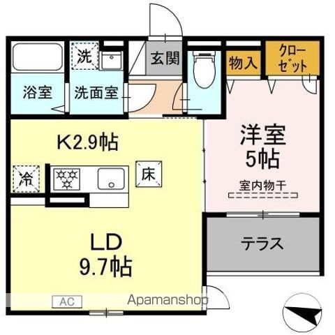 DーROOM NAGOMIの間取り写真