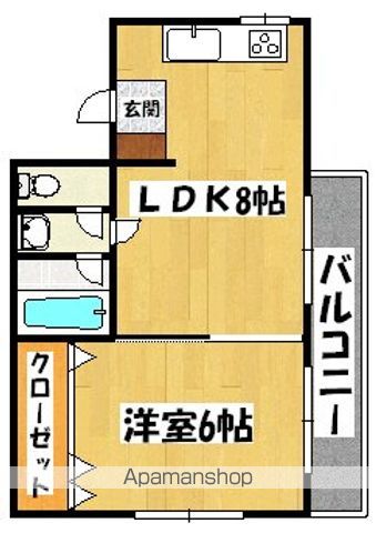 パームコートモズの間取り写真