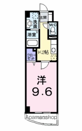 エテルノソーレ[1K/29.9m2]の間取図