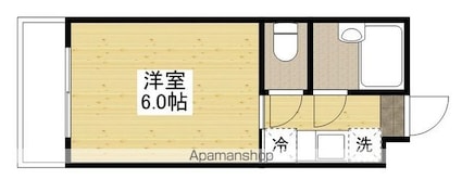 広島県広島市佐伯区美の里１丁目[1K/18.09m2]の間取図