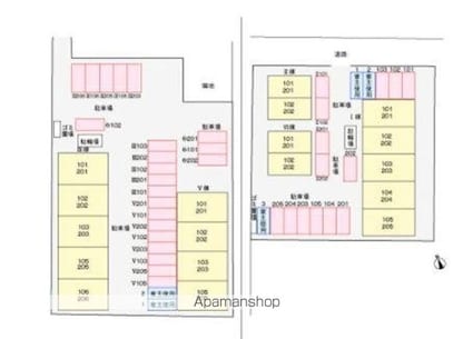 ミューズ松本Ⅰ[2K/39.67m2]の配置図