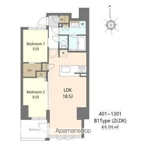 SーRESIDENCE谷町六丁目ALOの間取り写真