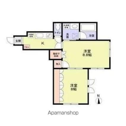 Ａｃｈｉｌｌｅｓ[2K/44.62m2]の間取図