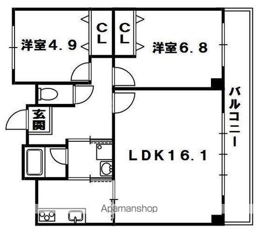 パークハイツ岡山手の間取り写真