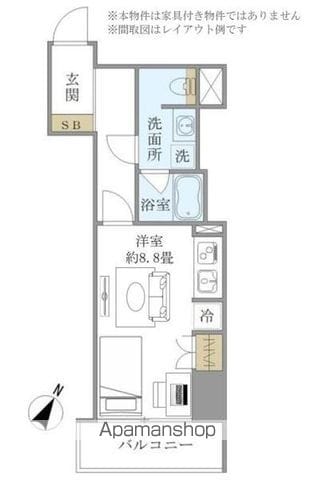 SS.FLAT神楽坂SOUTHの間取り写真