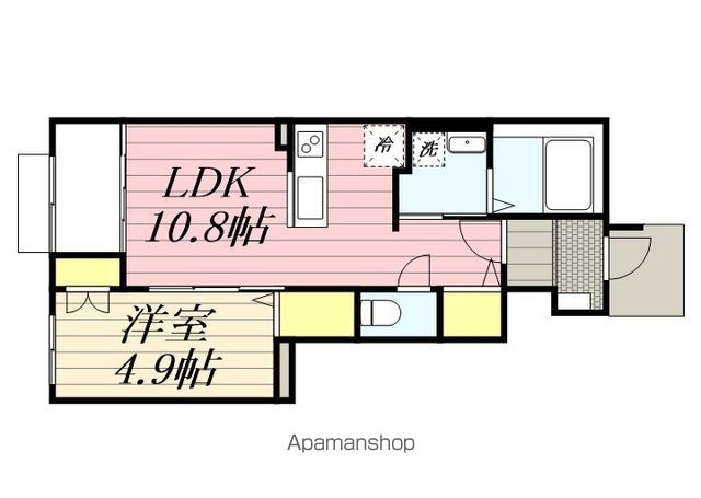 【松戸市紙敷のアパートの間取り】