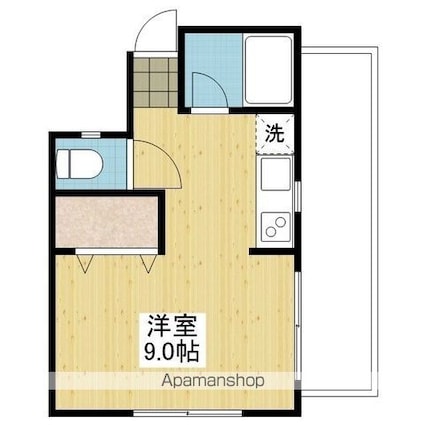 ひまわりハイツ[1R/21.4m2]の間取図