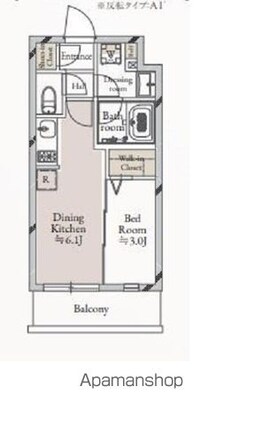 ＪＭＦレジデンス学芸大学[1DK/25.14m2]の間取図
