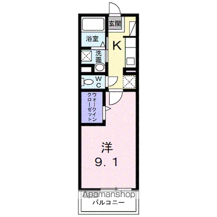 メゾン・ド・シュウワ[1K/30.38m2]の間取図
