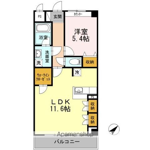 【横浜市港北区新横浜のマンションの間取り】