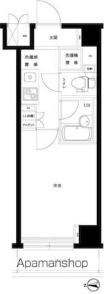 ルーブル池上伍番館[1K/20.25m2]の間取図